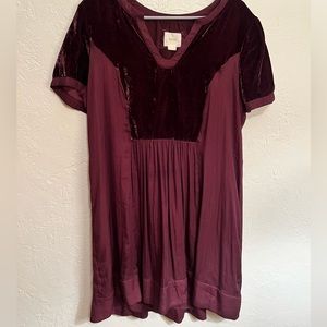 Maeve Dresses Anthropologie Maeve Ingrid Velvet Tunic Dress